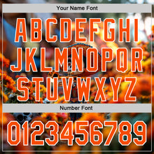 Load image into Gallery viewer, Custom Black Orange-White Sugar Skull Day of the Dead Mexican Folk Art Authentic Baseball Jersey
