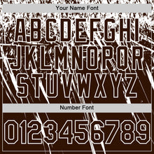 Загрузить изображение в средство просмотра галереи, Custom Brown White Distressed Scratch Brush Stroke Authentic Baseball Jersey
