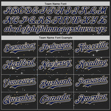 Laden Sie das Bild in den Galerie-Viewer, Custom Black Navy-Cream 3D Pattern Design Alien UFO Galaxy Authentic Baseball Jersey
