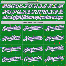 Загрузить изображение в средство просмотра галереи, Custom Grass Green White-Purple 3D Pattern Design Confetti Colorful Speckle Authentic Baseball Jersey
