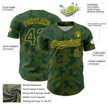 Laden Sie das Bild in den Galerie-Viewer, Custom Green Yellow Curve Lines Authentic Baseball Jersey
