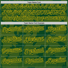 Laden Sie das Bild in den Galerie-Viewer, Custom Green Yellow Curve Lines Authentic Baseball Jersey
