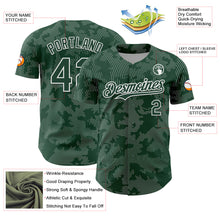 Загрузить изображение в средство просмотра галереи, Custom Green White Curve Lines Authentic Baseball Jersey
