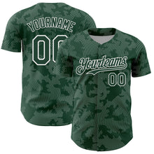 Загрузить изображение в средство просмотра галереи, Custom Green White Curve Lines Authentic Baseball Jersey
