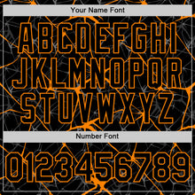 Charger l'image dans la galerie, Custom Black Bay Orange 3D Pattern Design Abstract Network Authentic Baseball Jersey
