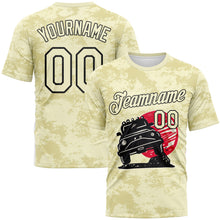Charger l'image dans la galerie, Custom City Cream-Black 3D Pattern Concept Adventure Off Road Performance T-Shirt
