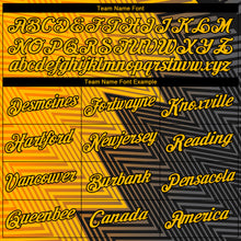 Загрузить изображение в средство просмотра галереи, Custom Gold-Black 3D Pattern Zigzag Lineal Performance T-Shirt
