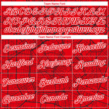 Laden Sie das Bild in den Galerie-Viewer, Custom Fire Red-White 3D Pattern City Street Map Urban Grid Performance T-Shirt
