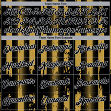 Загрузить изображение в средство просмотра галереи, Custom Old Gold Black-Gray 3D Pattern Vintage Vertical Stripe Fantasy Performance T-Shirt
