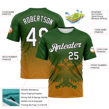 Charger l'image dans la galerie, Custom Green White Texas Orange-Black 3D Pattern Aguila Imperial Eagle Performance T-Shirt
