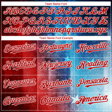 Загрузить изображение в средство просмотра галереи, Custom Black Royal-Red 3D American Flag Fashion Authentic Baseball Jersey
