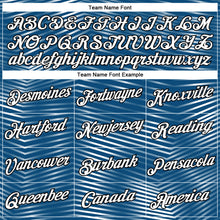 Charger l'image dans la galerie, Custom Panther Blue White-Black 3D Pattern Motion Stripe Morden Wave Performance T-Shirt
