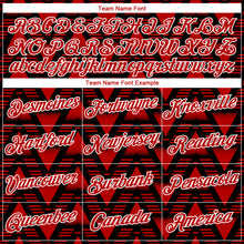 Charger l'image dans la galerie, Custom Black Red-White 3D Pattern Geometric Diamond Performance T-Shirt
