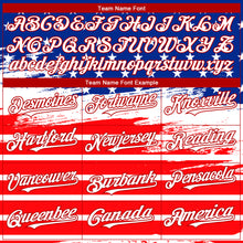 Laden Sie das Bild in den Galerie-Viewer, Custom Royal White-Red 3D American Flag Fashion Authentic Baseball Jersey
