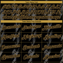 Load image into Gallery viewer, Custom Black Steel Gray-Old Gold 3D Pattern Grunge Slash Performance T-Shirt
