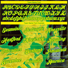 Load image into Gallery viewer, Custom Black Light Yellow-Grass Green Skull Gothic Distressed Grunge Performance T-Shirt

