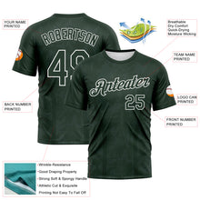 Laden Sie das Bild in den Galerie-Viewer, Custom Green-White Geometric Sportswear Performance T-Shirt
