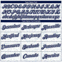 Laden Sie das Bild in den Galerie-Viewer, Custom White Navy-Gray Geometric Floral Subtle Sportswear Performance T-Shirt
