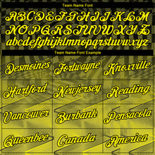 Laden Sie das Bild in den Galerie-Viewer, Custom Black-Light Yellow Gradient Geometric Sportswear Performance T-Shirt
