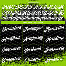 Laden Sie das Bild in den Galerie-Viewer, Custom Neon Green Black-White Gradient Speckle Geometric Sportswear Performance T-Shirt
