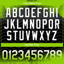 Laden Sie das Bild in den Galerie-Viewer, Custom Neon Green Black-White Gradient Speckle Geometric Sportswear Performance T-Shirt
