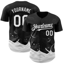 Load image into Gallery viewer, Custom Black-White Foodie Food Cookies And Milk Authentic Baseball Jersey
