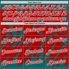 Load image into Gallery viewer, Custom Teal Red-White Torn Sharp Brush Stroke Splatter Performance T-Shirt
