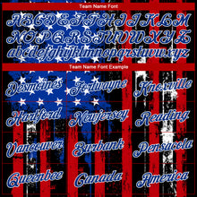 Charger l&#39;image dans la galerie, Custom Black Red-Royal 3D American Flag Fashion Performance T-Shirt
