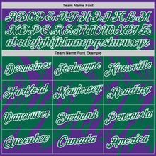 Load image into Gallery viewer, Custom Purple Kelly Green-White Torn Sharp Brush Stroke Splatter Performance T-Shirt
