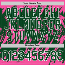 Charger l'image dans la galerie, Custom Pink Green-White Torn Sharp Brush Stroke Splatter Performance T-Shirt
