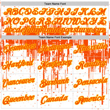 Charger l'image dans la galerie, Custom White Orange-Yellow Dripping Splatter Paint Performance T-Shirt
