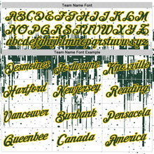 Laden Sie das Bild in den Galerie-Viewer, Custom White Green-Yellow Dripping Splatter Paint Performance T-Shirt
