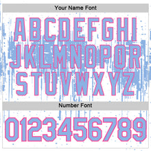 Load image into Gallery viewer, Custom White Light Blue-Pink Dripping Splatter Paint Performance T-Shirt
