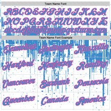 Загрузить изображение в средство просмотра галереи, Custom White Powder Blue-Pink Dripping Splatter Paint Performance T-Shirt
