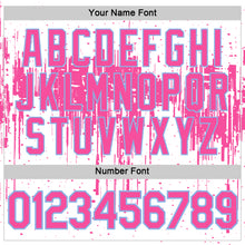 Load image into Gallery viewer, Custom White Pink-Light Blue Dripping Splatter Paint Performance T-Shirt
