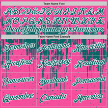 Charger l'image dans la galerie, Custom Pink Teal-White Dripping Splatter Paint Performance T-Shirt
