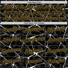 Laden Sie das Bild in den Galerie-Viewer, Custom Black White Gray-Old Gold Abstract Network Crackle Performance T-Shirt
