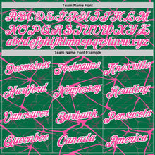 Charger l'image dans la galerie, Custom Kelly Green Pink Gray-White Abstract Network Crackle Performance T-Shirt
