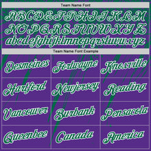 Load image into Gallery viewer, Custom Purple Kelly Green-White Distressed Scratch Brush Stroke Performance T-Shirt
