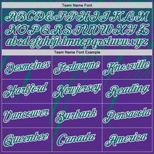 Laden Sie das Bild in den Galerie-Viewer, Custom Purple Teal-White Distressed Scratch Brush Stroke Performance T-Shirt
