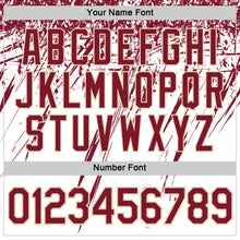 Charger l'image dans la galerie, Custom White Crimson-City Cream Distressed Scratch Brush Stroke Performance T-Shirt
