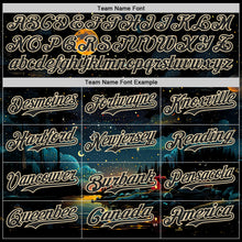 Charger l'image dans la galerie, Custom Black-Cream Galaxy Star Authentic Baseball Jersey
