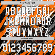 Load image into Gallery viewer, Custom Orange White Gray-Black 3D Pattern Design Motorcycle Motocross Skull Authentic Baseball Jersey
