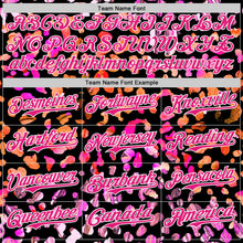 Загрузить изображение в средство просмотра галереи, Custom Black Hot Pink-White Leopard Print Authentic Baseball Jersey
