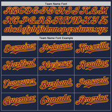 Laden Sie das Bild in den Galerie-Viewer, Custom Navy Crimson-Gold Classic Color Block Side Panel Stripe Authentic Baseball Jersey
