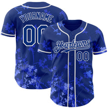 Charger l'image dans la galerie, Custom Royal-White Cherry Blossoms Sakura Authentic Baseball Jersey
