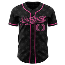Laden Sie das Bild in den Galerie-Viewer, Custom Black-Pink Cherry Blossoms Sakura Authentic Baseball Jersey

