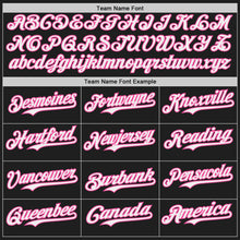 Laden Sie das Bild in den Galerie-Viewer, Custom Black White-Pink Japanese Wave 3D Pattern Design Authentic Baseball Jersey
