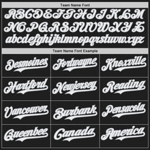 Laden Sie das Bild in den Galerie-Viewer, Custom Black White-Gray Japanese Wave 3D Pattern Design Authentic Baseball Jersey
