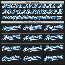 Charger l'image dans la galerie, Custom Black White-Blue Japanese Wave 3D Pattern Design Authentic Baseball Jersey
